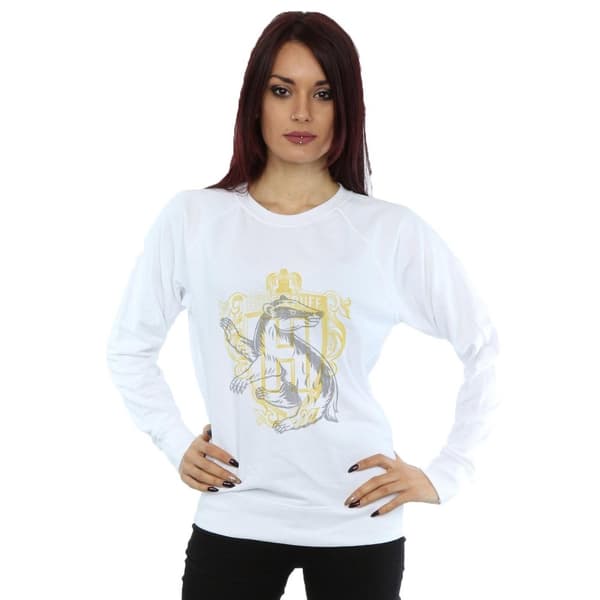 Harry Potter Hufflepuff Badger Crest - Sweatshirt för damer/kvinnor