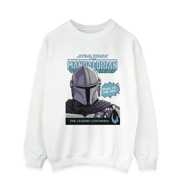 Star Wars The Mandalorian Mens Mando Comic Cover Sweatshirt
