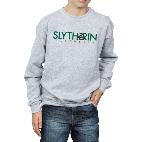 Harry Potter Boys Slytherin Text Sweatshirt