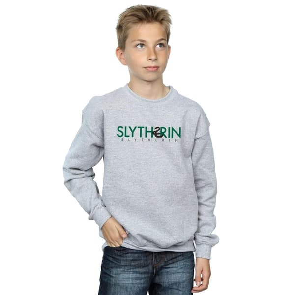 Harry Potter Boys Slytherin Text Sweatshirt