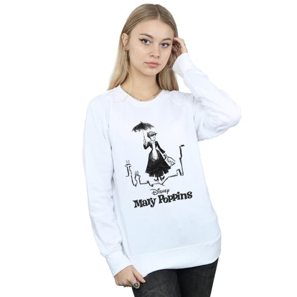 Disney Womens/Ladies Mary Poppins Rooftop Landing Sweatshirt