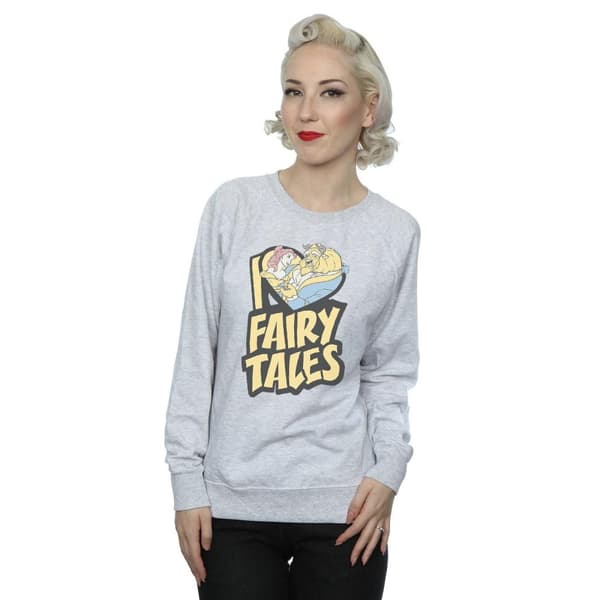 Disney Womens/Ladies Beauty And The Beast I Love Fairy Tales Sweatshirt