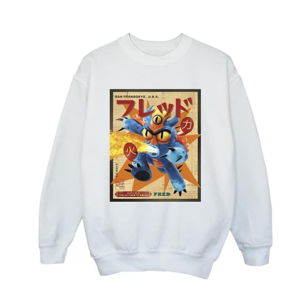 Disney Pojkar Big Hero 6 Baymax Fred Newspaper-tröja