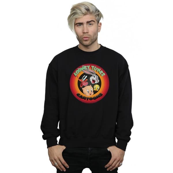 Looney Tunes Mens Cartoons Circle Sweatshirt