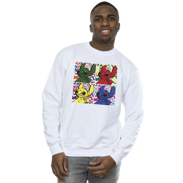 Disney Mens Lilo & Stitch Pop Art Sweatshirt