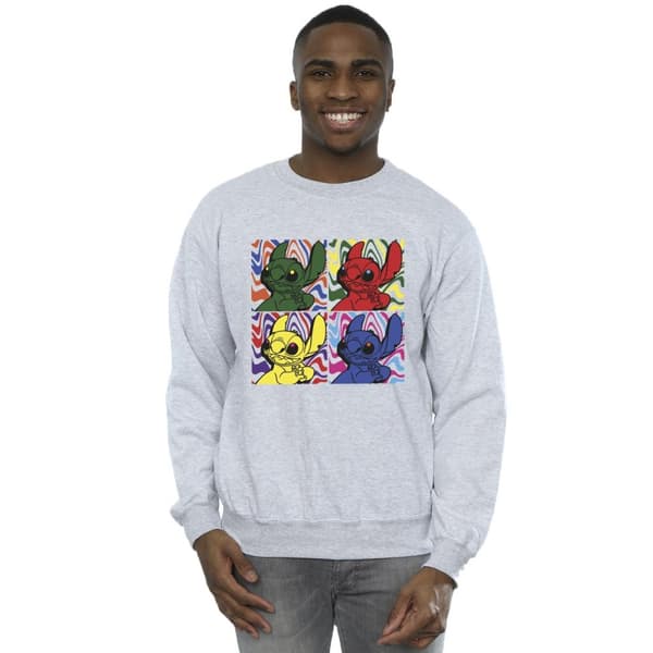 Disney Mens Lilo & Stitch Pop Art Sweatshirt