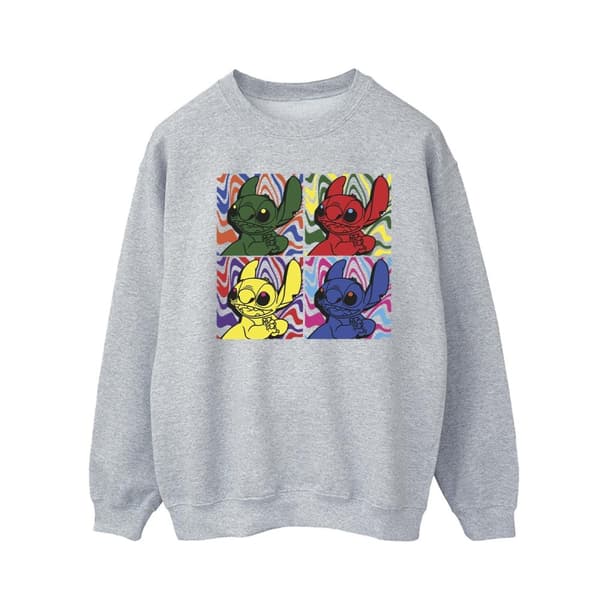 Disney Mens Lilo & Stitch Pop Art Sweatshirt