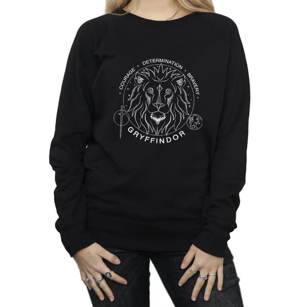 Harry Potter Sweatshirt med Gryffindor-sigill för kvinnor/damer