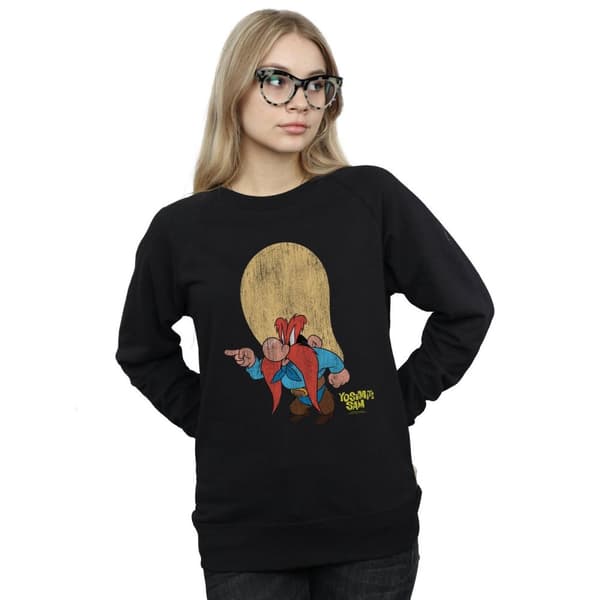 Looney Tunes Womens/Ladies Yosemite Sam Distressed Sweatshirt