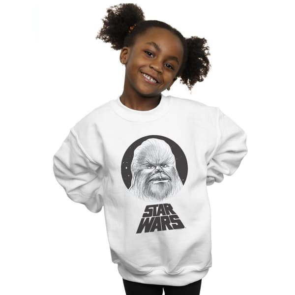 Star Wars Girls Chewbacca Sketch Sweatshirt