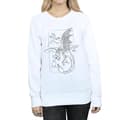 Miniatyrbild 3 av 5: Harry Potter Dam/kvinnor Dragon Line Art - Sweatshirt