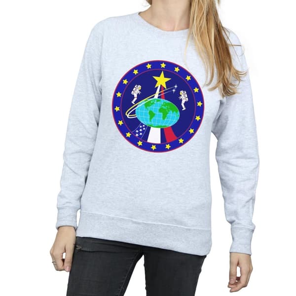 NASA Womens/Ladies Classic Globe Astronauts Sweatshirt