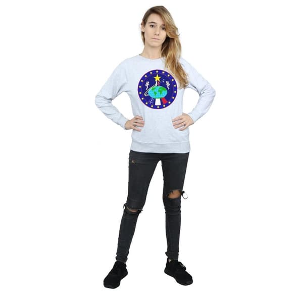 NASA Womens/Ladies Classic Globe Astronauts Sweatshirt