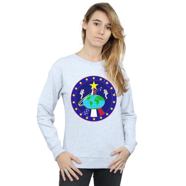 NASA Womens/Ladies Classic Globe Astronauts Sweatshirt