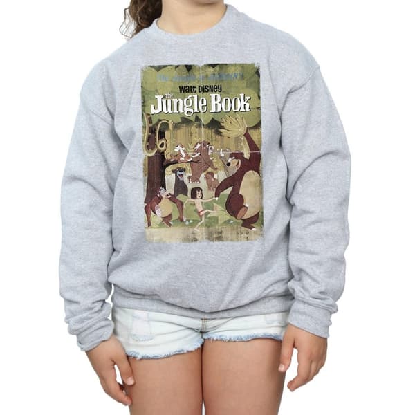 Disney Girls The Jungle Book Retro Poster Sweatshirt