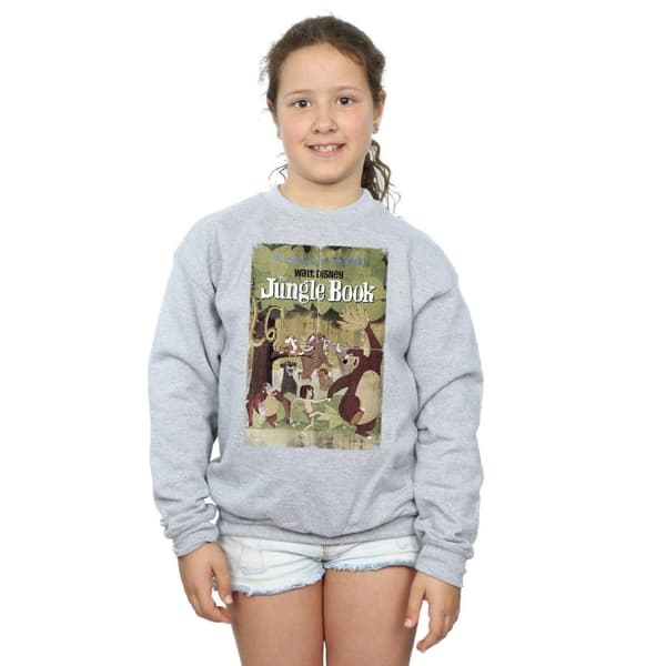 Disney Girls The Jungle Book Retro Poster Sweatshirt