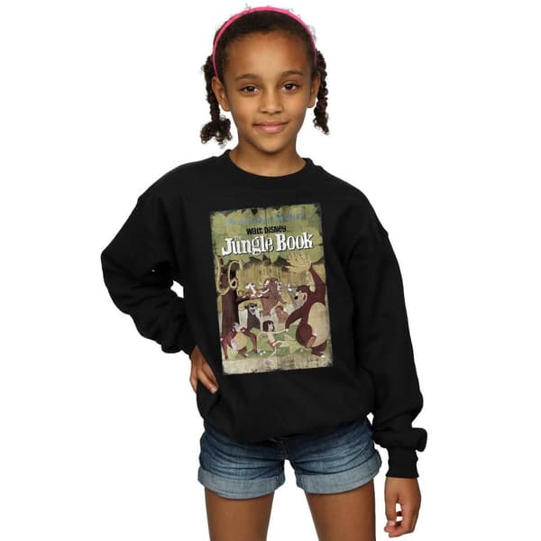 Disney Girls The Jungle Book Retro Poster Sweatshirt