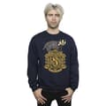 Miniatyrbilde 2 av 3: Harry Potter Mens Hufflepuff Sketch Crest Sweatshirt