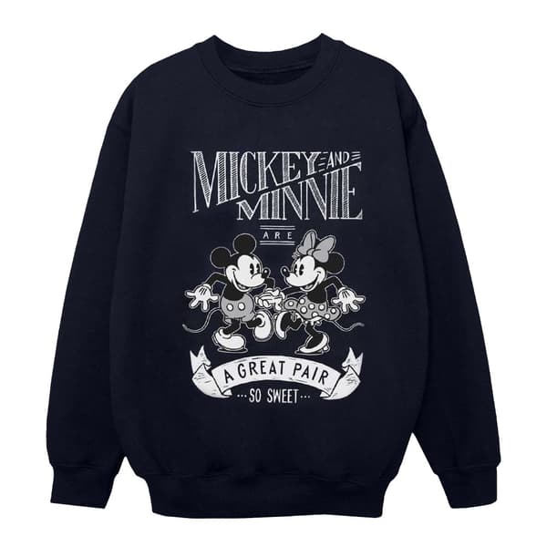 Disney Sweatshirt med stora par av Musse och Mimmi Pigg för flickor