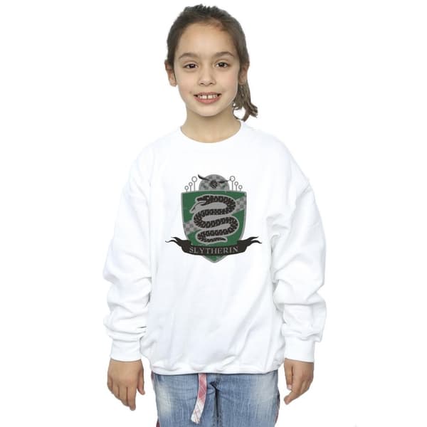 Harry Potter Girls Slytherin Chest Badge Sweatshirt
