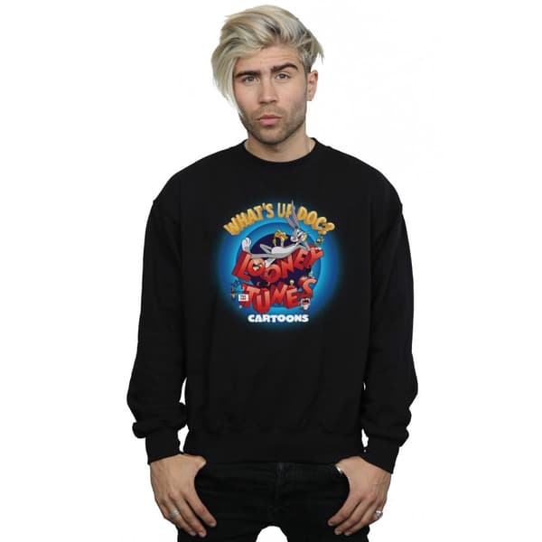 Looney Tunes Mens Cartoons What´s Up Doc Circle Sweatshirt