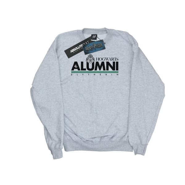 Harry Potter Mens Hogwarts Alumni Slytherin Sweatshirt Sports Grey S