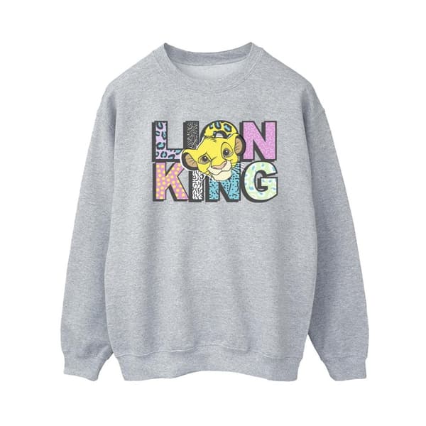 Disney Sweatshirt med logotyp och mönster från Lejonkungen - dam/dam
