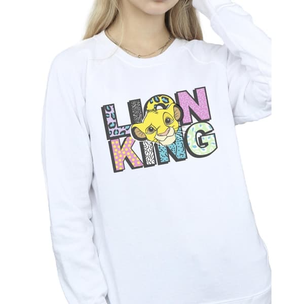 Disney Sweatshirt med logotyp och mönster från Lejonkungen - dam/dam