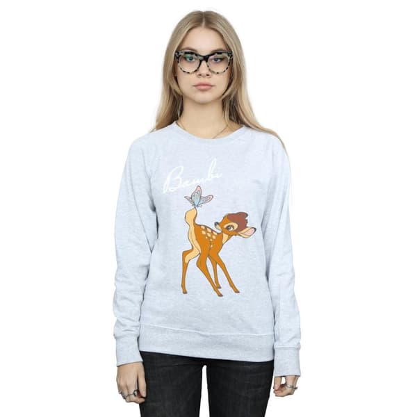 Disney Womens/Ladies Bambi Butterfly Tail Sweatshirt