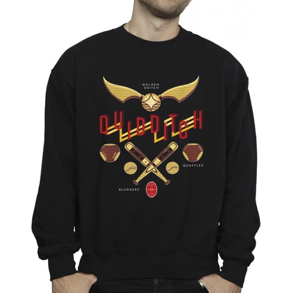 Harry Potter Mens Quidditch Golden Snitch Sweatshirt