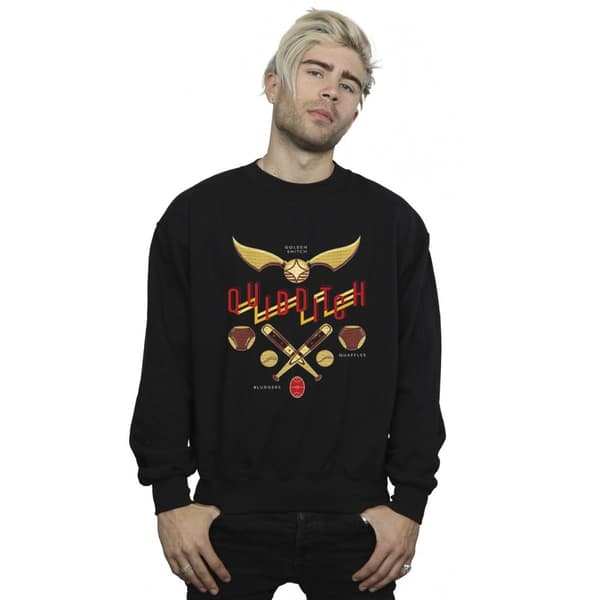 Harry Potter Mens Quidditch Golden Snitch Sweatshirt
