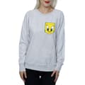 Pikkukuva 3 / 5: Looney Tunes Womens/Ladies Tweety Pie Face Faux Pocket Sweatshirt