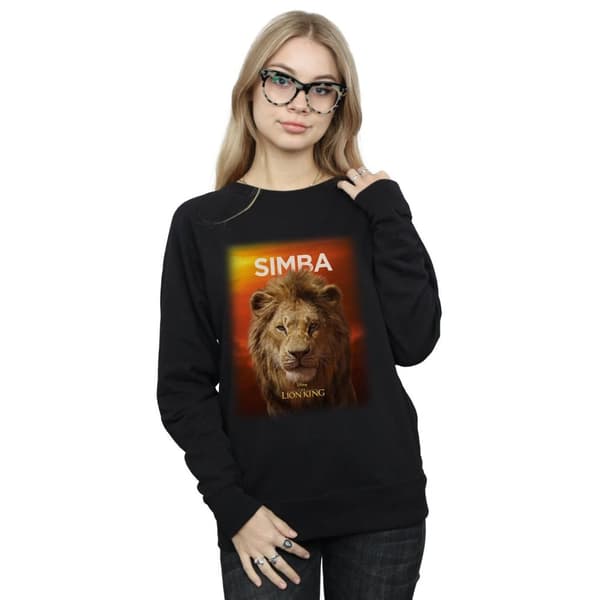 Disney Womens/Ladies The Lion King Movie Adult Simba Poster Sweatshirt