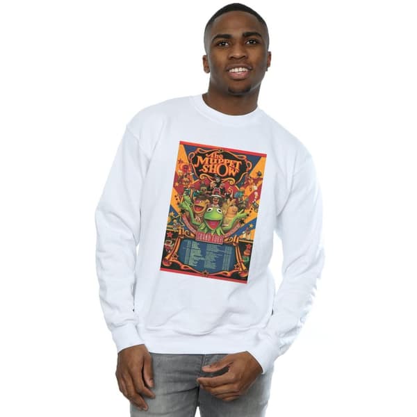 Disney Mens The Muppets The Muppet Show Poster Sweatshirt