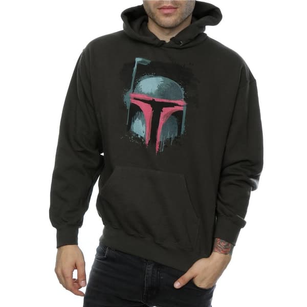 Star Wars Mens Boba Fett Helmet Hoodie