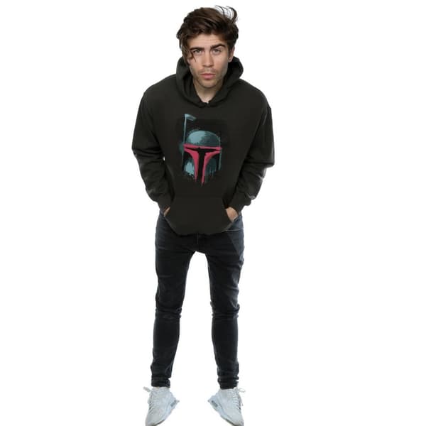 Star Wars Mens Boba Fett Helmet Hoodie