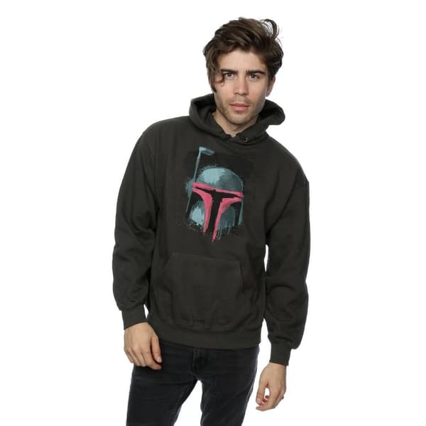 Star Wars Mens Boba Fett Helmet Hoodie