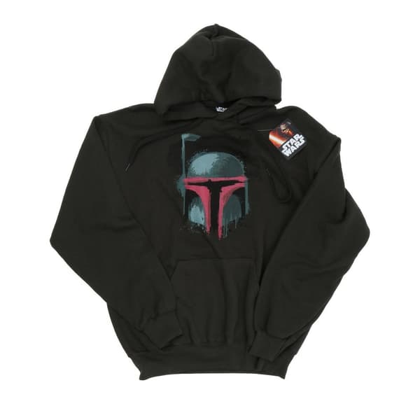 Star Wars Mens Boba Fett Helmet Hoodie