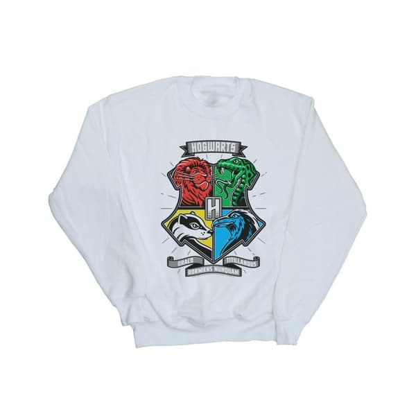 Harry Potter Girls Hogwarts Toon Crest Sweatshirt