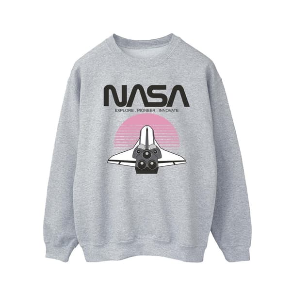 NASA Mens Space Shuttle Sunset Sweatshirt