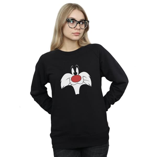 Looney Tunes Womens/Ladies Sylvester Big Face Sweatshirt