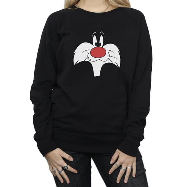 Looney Tunes Womens/Ladies Sylvester Big Face Sweatshirt