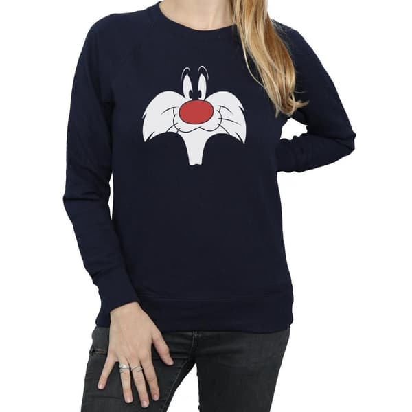 Looney Tunes Womens/Ladies Sylvester Big Face Sweatshirt
