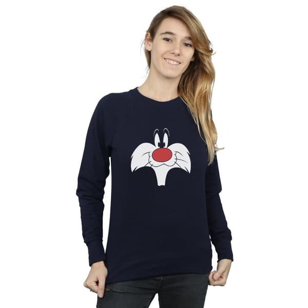 Looney Tunes Womens/Ladies Sylvester Big Face Sweatshirt