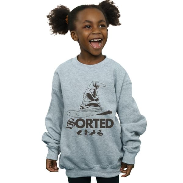 Harry Potter Sweatshirt med sorteringshatt för flickor