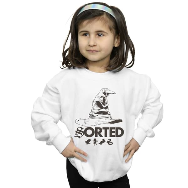Harry Potter Sweatshirt med sorteringshatt för flickor