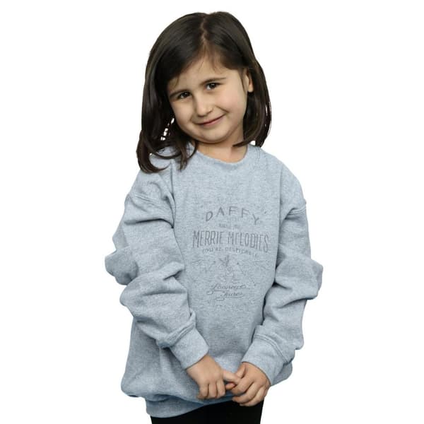 Looney Tunes Girls Daffy Duck Despicable Sweatshirt