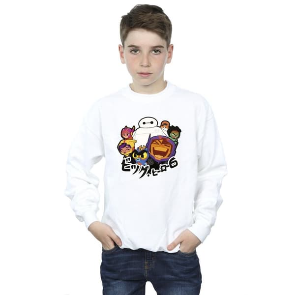 Disney Pojkar Big Hero 6 Baymax Group Manga Sweatshirt