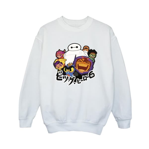 Disney Pojkar Big Hero 6 Baymax Group Manga Sweatshirt