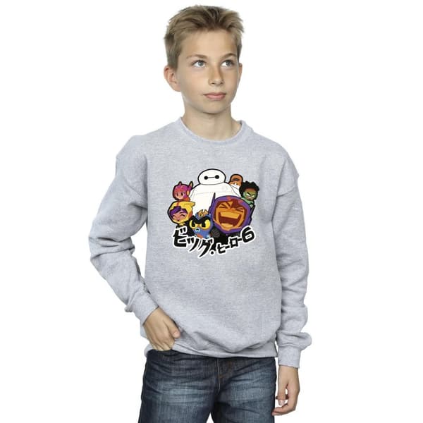 Disney Pojkar Big Hero 6 Baymax Group Manga Sweatshirt